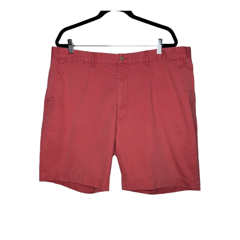 Polo Ralph Lauren Prospect Shorts Men 42 Coral Pink Salmon Cotton Chino 9 Inseam